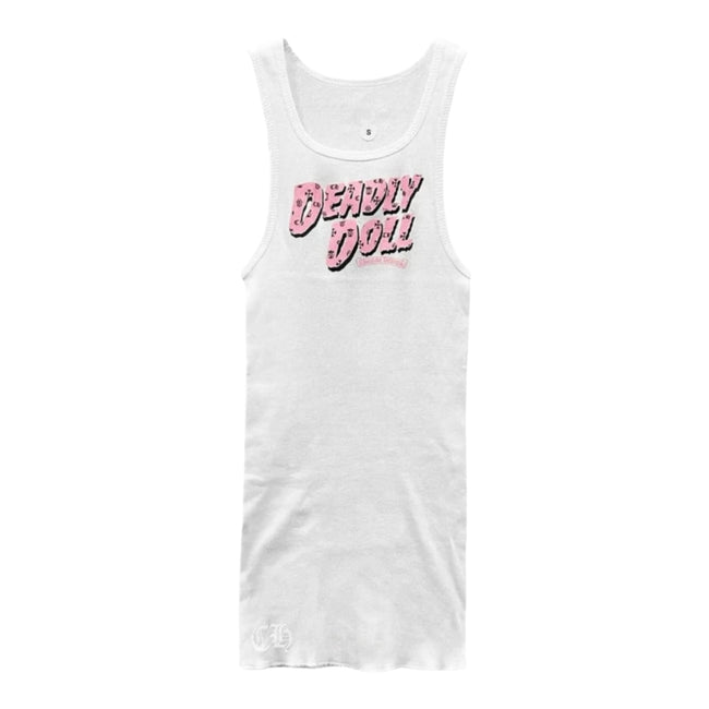 Chrome Hearts Deadly Doll Tank Top White/Pink Hover Image