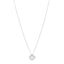 18K White Gold Diamond Bouton de Camelia Pendant Necklace