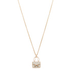 18K Rose Gold Diamond Constance Amulettes Pendant Necklace
