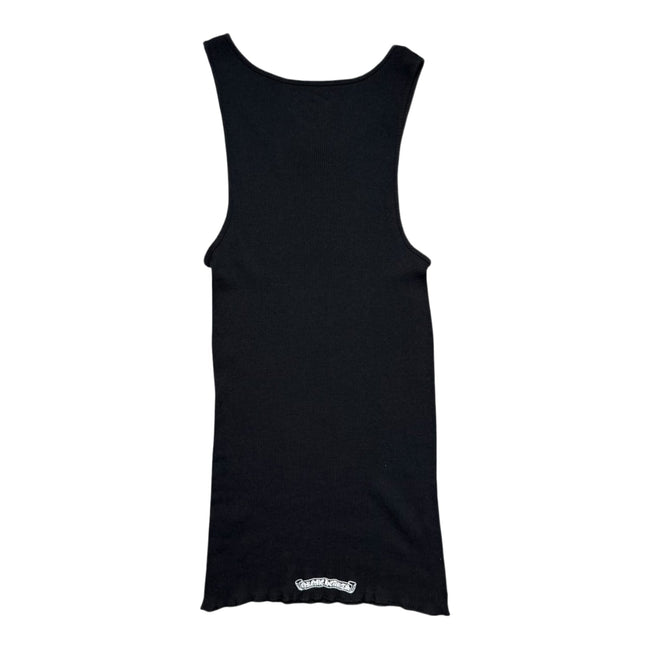 Chrome Hearts Hairy Cross Rib Tank Black Main Image