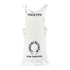 Chrome Hearts Vintage Los Angeles Exclusive Fuck You Tank Top White