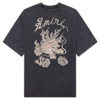 Amiri Dragon Oversized T-Shirt Grey