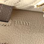Epsom Bi-Color Horseshoe Kelly Sellier 25 Craie Gris Asphalte