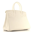 Taurillon Clemence Birkin 30 White