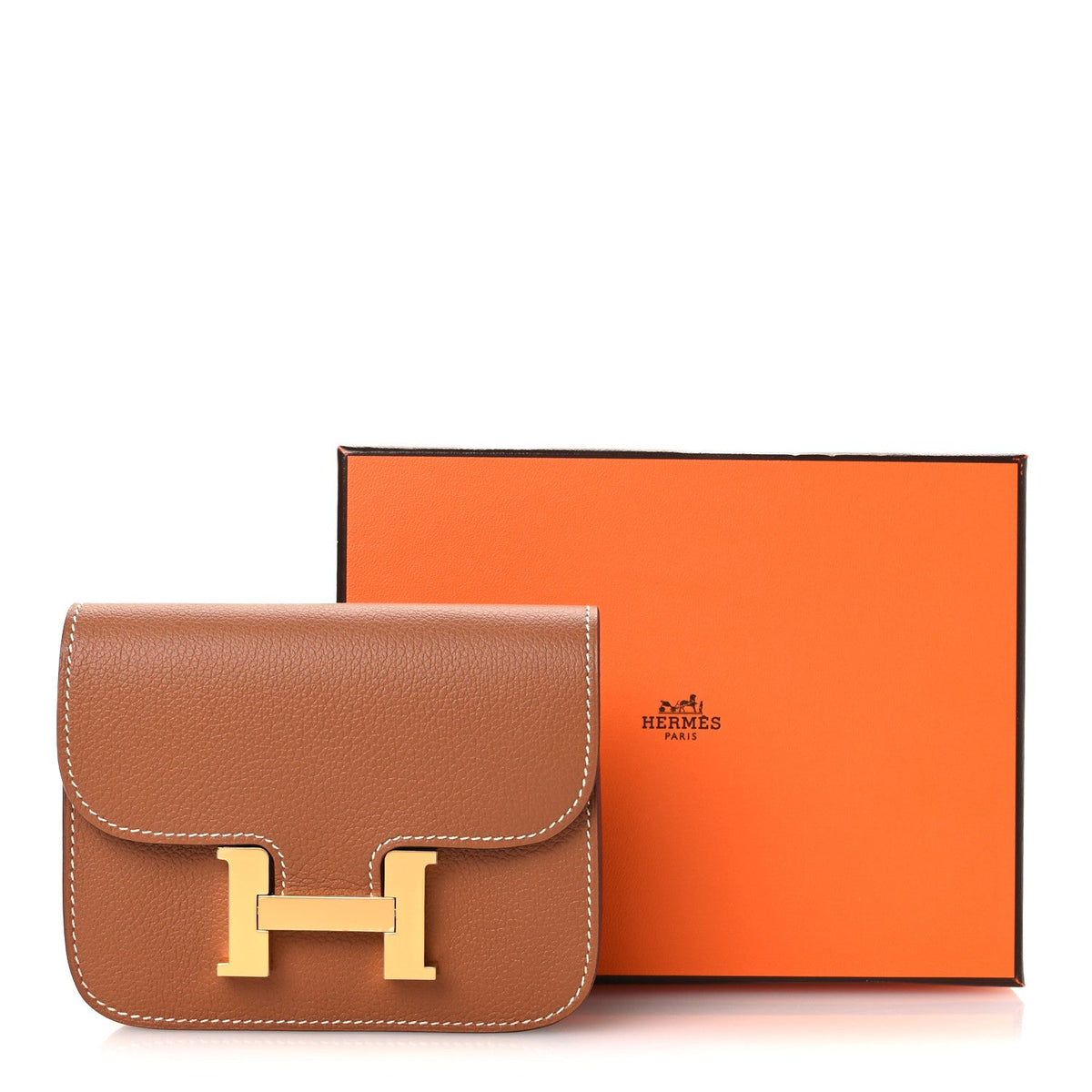Evercolor Bi-Color Constance Slim Wallet Gold Lime