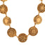 Metal CC Medallion Necklace Gold