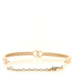 Crystal Sparkling Wheat CC Choker Necklace Gold
