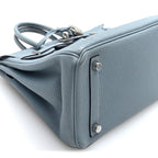 Togo Verso Birkin 25 Bleu Lin Chai