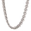 Metal Chain Link CC Choker Necklace Silver
