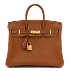 Natural Barenia Faubourg Birkin 25 Fauve