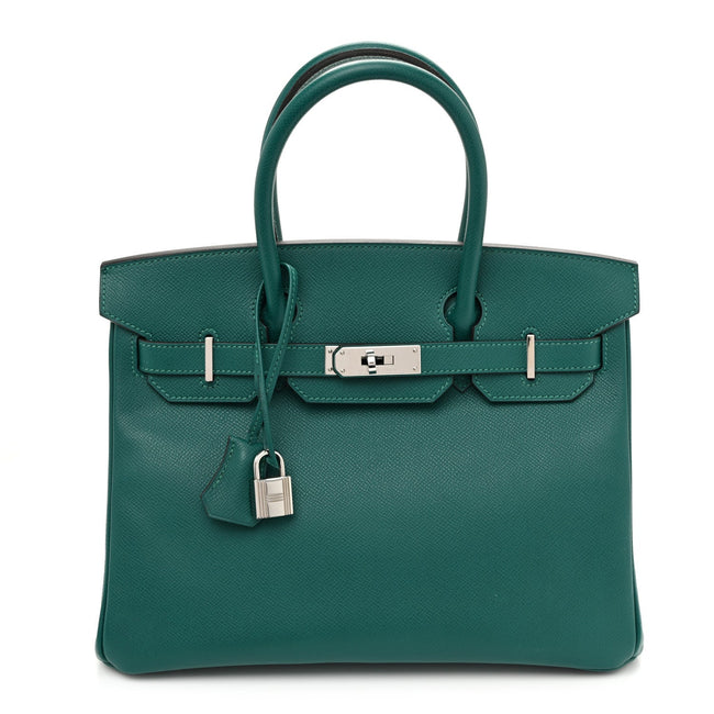 Epsom Birkin 30 Malachite Hover Image