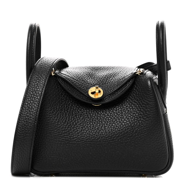 Taurillon Clemence Mini Lindy 20 Black Hover Image