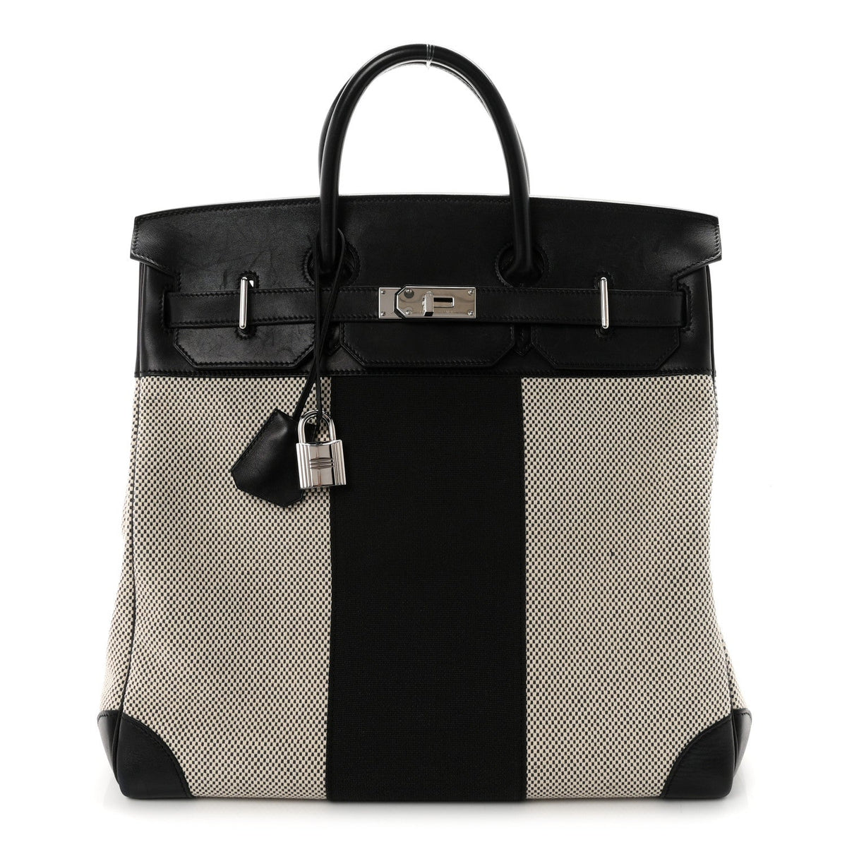 Hunter Criss Viking Evergrain Flag HAC Birkin 40  Ecru Black