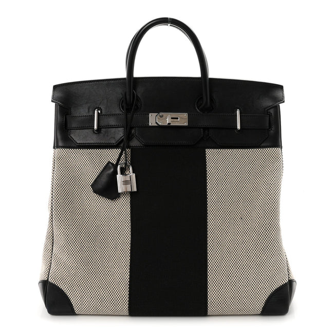 Hunter Criss Viking Evergrain Flag HAC Birkin 40  Ecru Black Hover Image