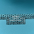 Swift Lizard Jige Elan Touch Duo Clutch Bleu Paon Mykonos