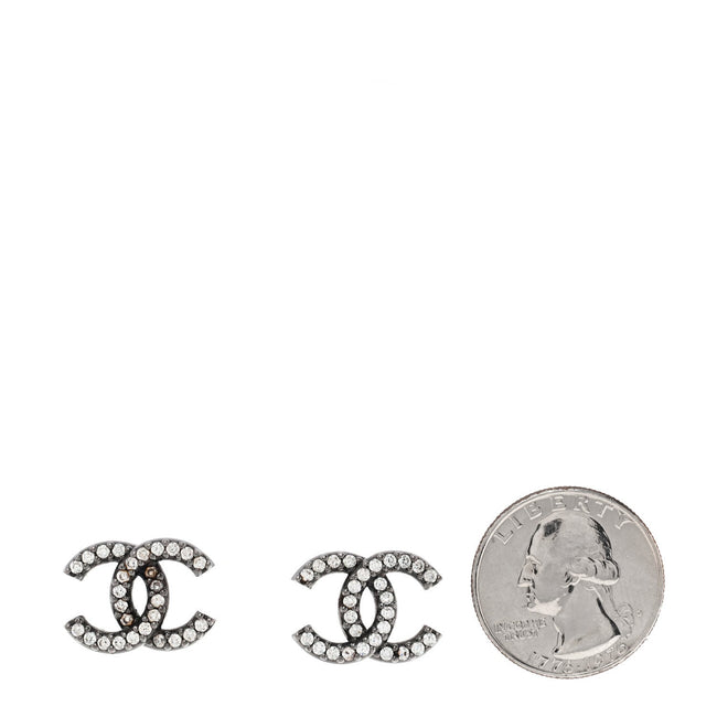 Ruthenium Crystal CC Earrings Main Image