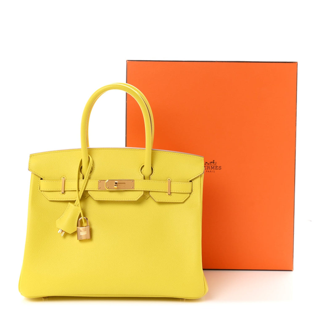Epsom Birkin 30 Jaune Poussin