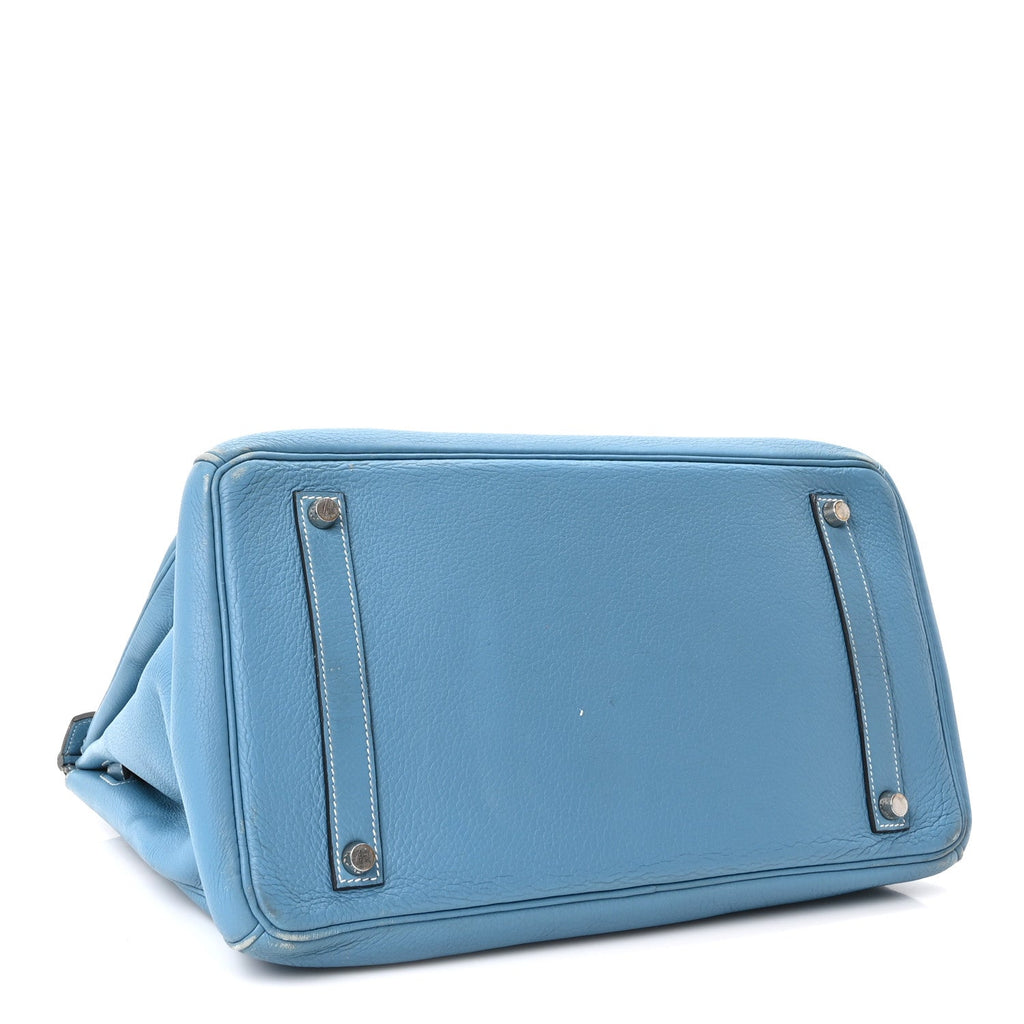 Taurillon Clemence BIRKIN 35 Blue Jean