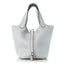 Taurillon Clemence Picotin Lock 18 PM Bleu Pale