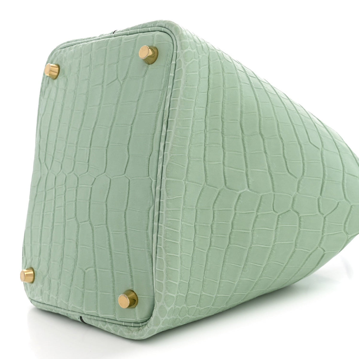 Matte Alligator Picotin Lock 18 Vert D Eau Vert D'Eau