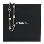 Crystal Chain CC Link Necklace Gold Silver