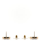 Metal Crystal CC Boy Drop Earrings Gold
