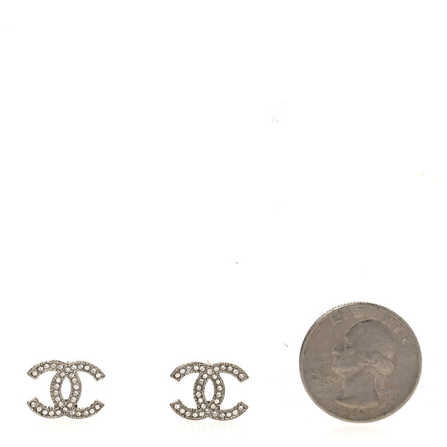 Crystal CC Earrings Silver Main Image