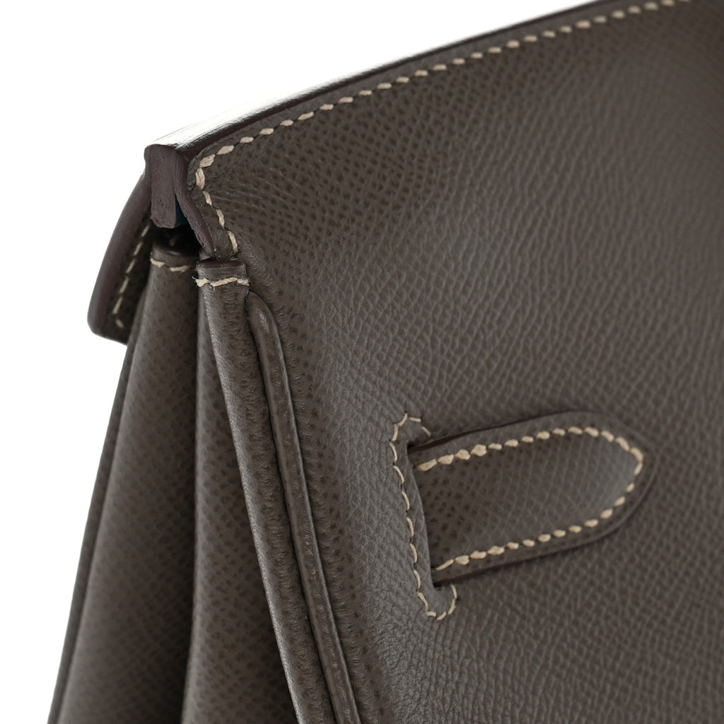 Epsom Candy Birkin 35 Etain Bleu Thalassa