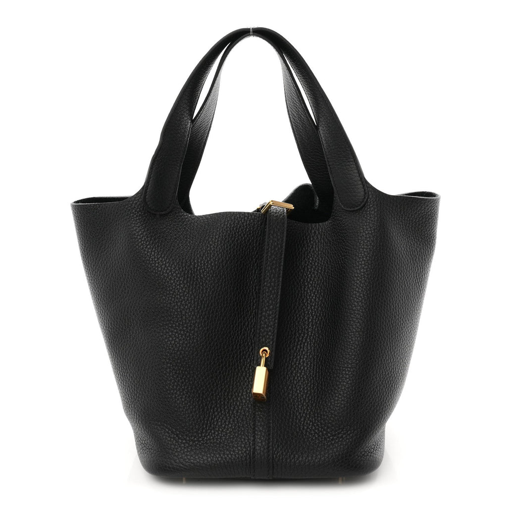 Taurillon Clemence Picotin Lock 22 MM Black