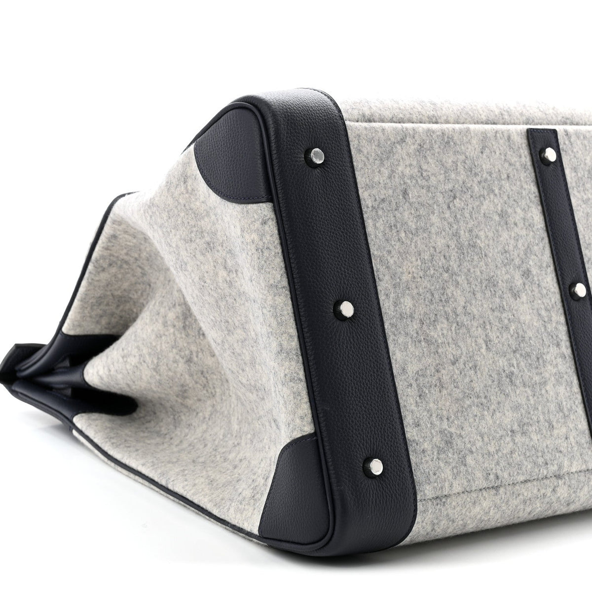 Togo Todoo Feutre HAC Birkin 50 Gris Clair Bleu Nuit