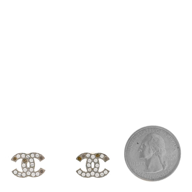 Crystal CC Earrings Silver Main Image