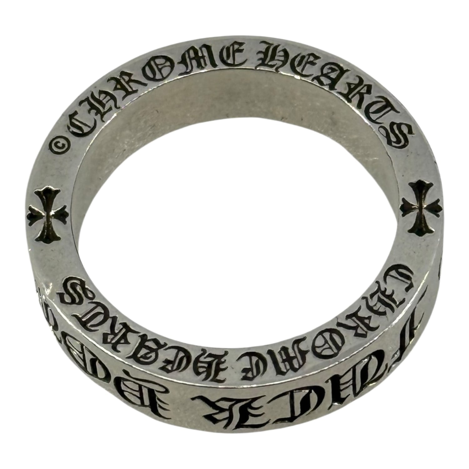 Chrome Hearts Silver Fuck You Ring - US Size 9