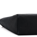 Toile Vache Calfskin Herbag 30 PM Black Natural
