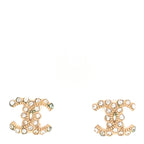 Crystal CC Earrings Gold