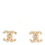 Crystal CC Earrings Gold