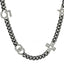 Crystal CC Lucky Symbols Choker Necklace Silver