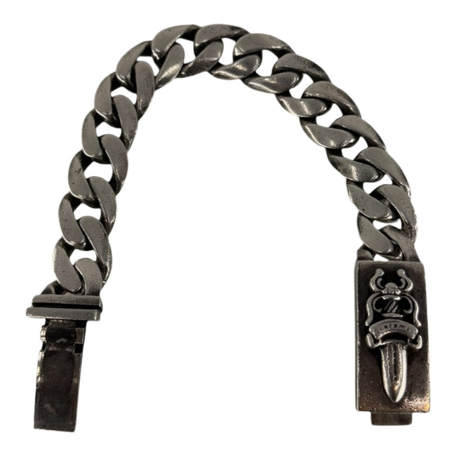 Chrome Hearts Silver Cuban Dagger Bracelet Hover Image