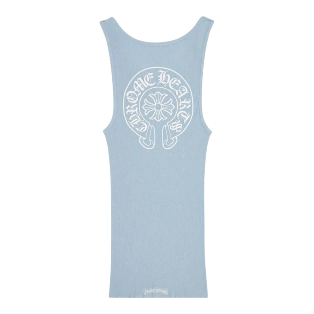 Chrome Hearts Baby Blue Rib Tank Blue
