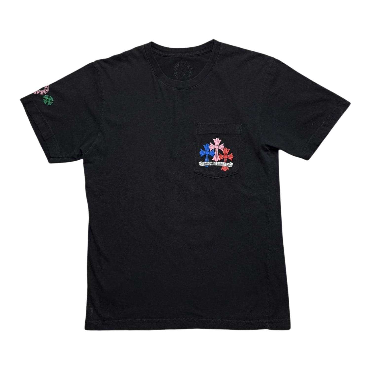 Chrome Hearts Multi Color Cross Cemetery T-shirt Black