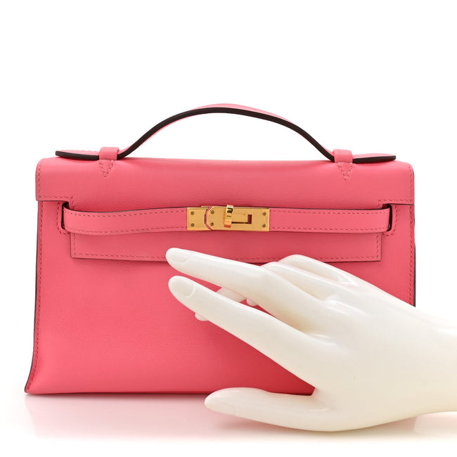 Swift Kelly Pochette Clutch Rose Azalee Main Image