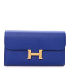 Epsom Constance Long Wallet Bleu Electrique