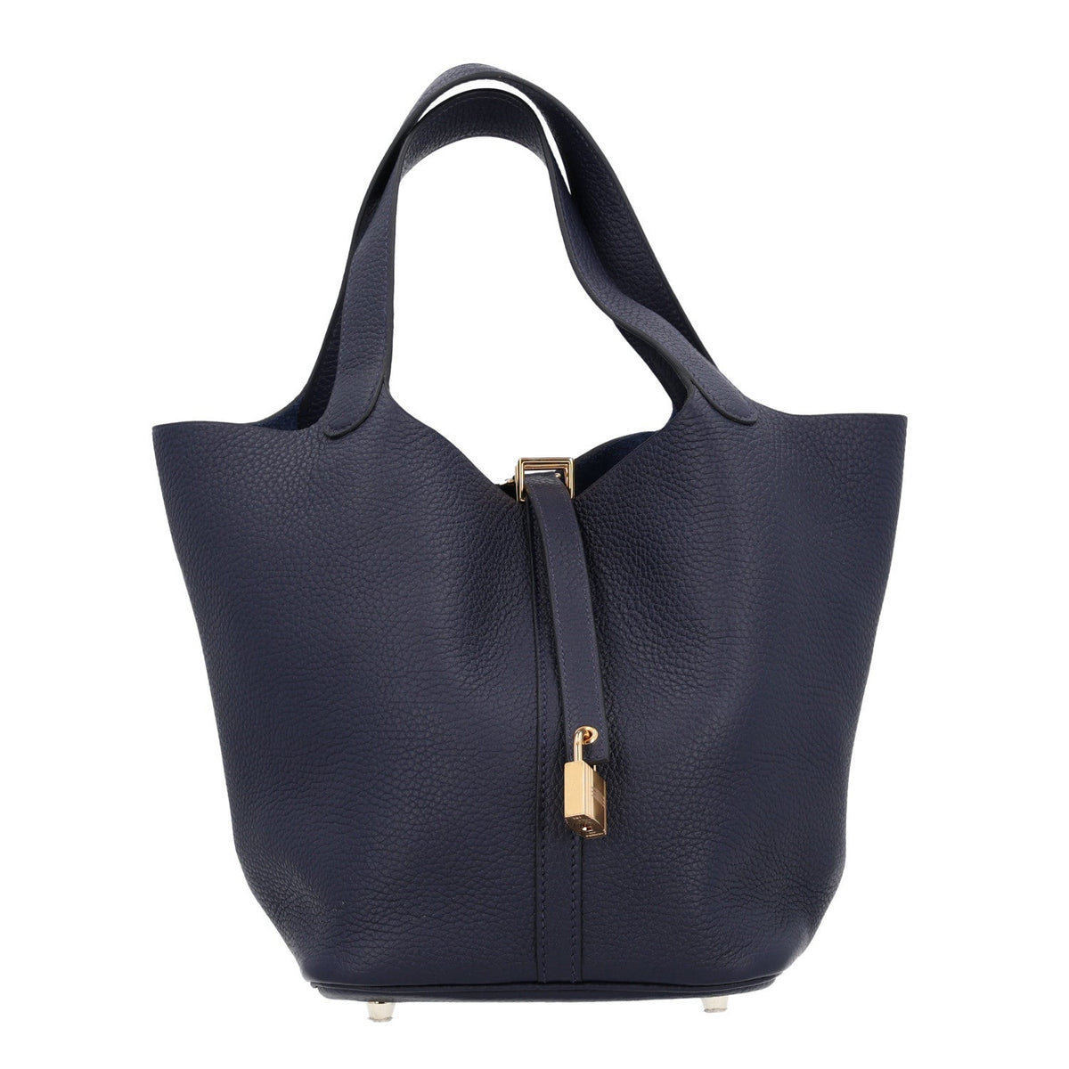 Taurillon Clemence Picotin Lock 22 MM Bleu Nuit