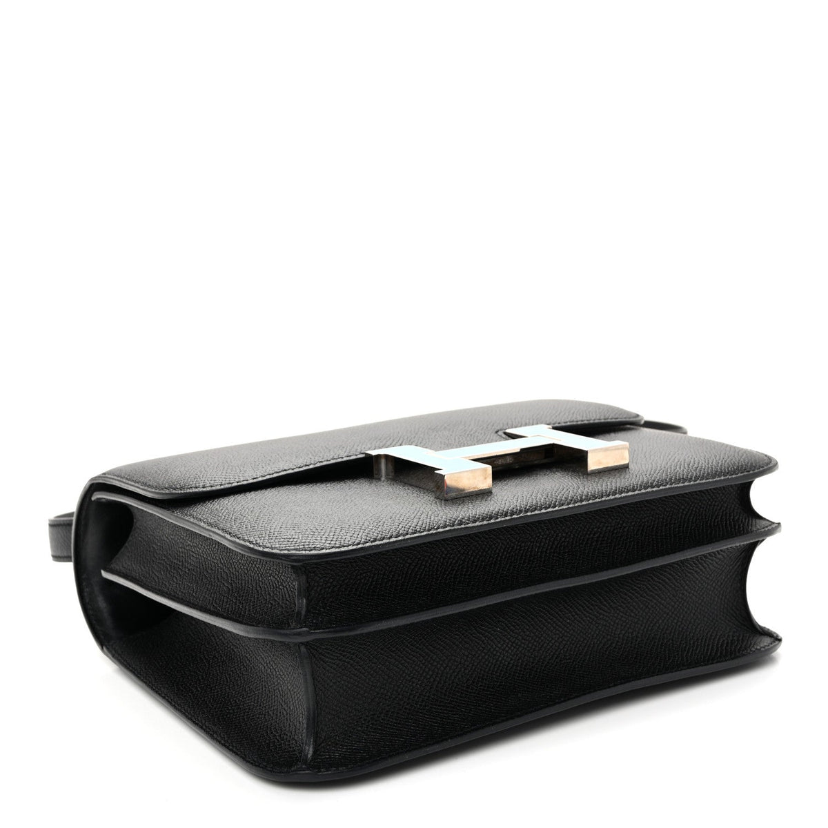 Epsom Enamel Constance 24 Black Bleu Saint Cyr
