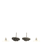 CC Chain Round Earrings Ruthenium Black Ruthenium Black