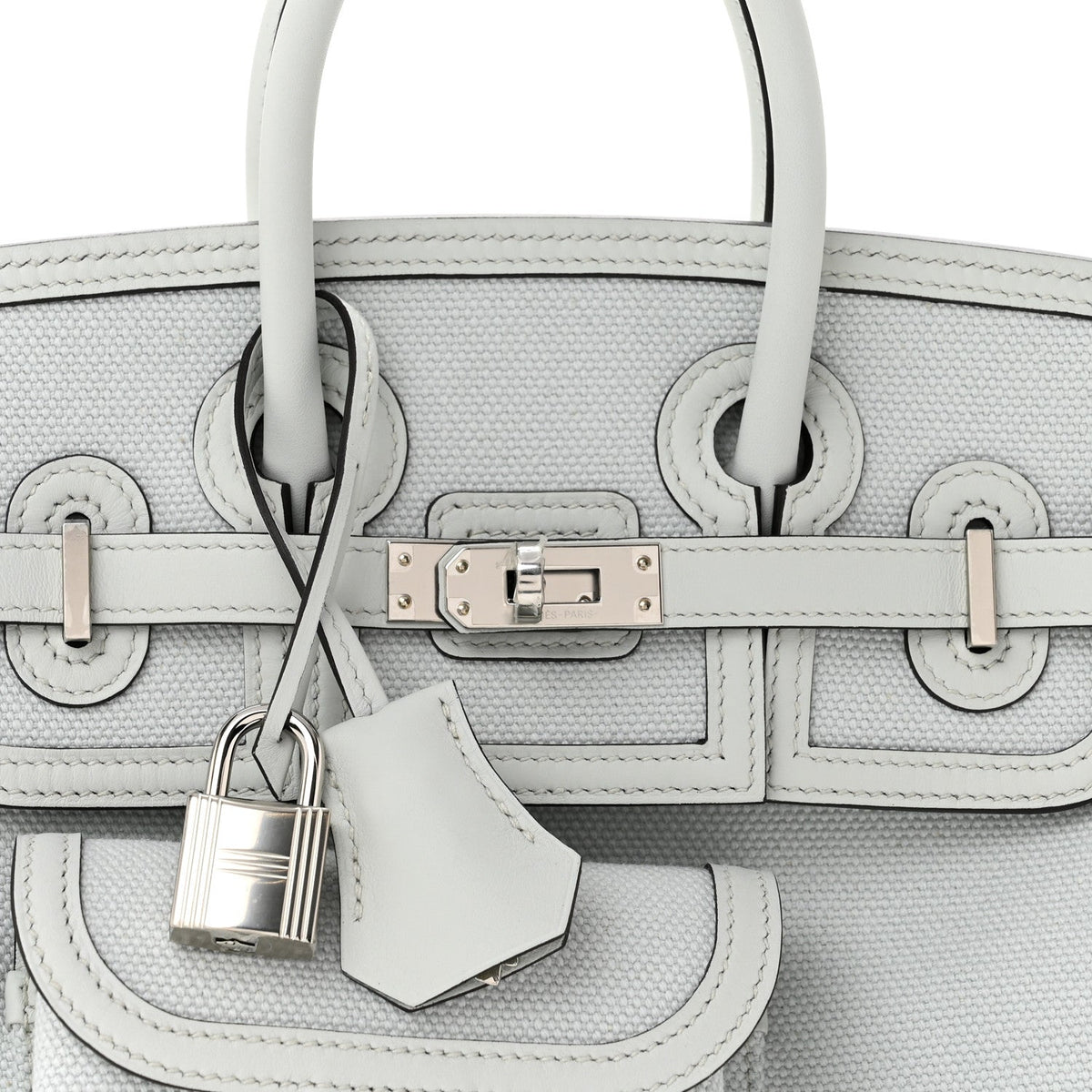 Toile Goeland Swift Cargo Birkin 25 Gris Platine