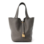 Taurillon Clemence Picotin Lock 22 MM Gris Asphalte