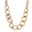 Crystal CC Chain Choker Necklace Gold