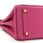 Togo Horseshoe Birkin 25 Rose Pourpre Cassis