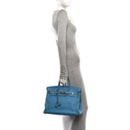 Taurillon Clemence BIRKIN 35 Blue Jean