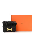Matte Alligator Constance 18 Black